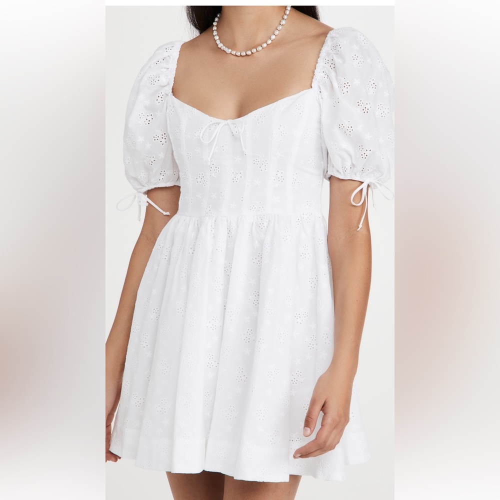 White eyelet dress